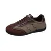 Zapatillas de entrenamiento alemanas retro de suela gruesa para mujer, nueva colección primavera/otoño 2026, zapatillas casuales populares y versátiles, zapatos de cordones de suela plana