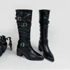 Primera temporada encuentro súper bonitas botas apiladas Maillard botas largas mujer petite botas largas punta fina adelgazantes botas de jinete