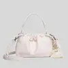 Bolsa Nuvem de Couro Macio Bolsa Transversal Plissada Bolsa Feminina Bolsa de Luxo Nova Feminina 2026 Bolsa de Mão