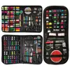Amazon nueva caja de costura portátil kit de costura kit de costura casero hecho a mano almacenamiento de accesorios