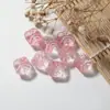 Colgante de León de Vidrio de 12 mm Cuentas Espaciadoras de Agujero Recto Materiales para Pulsera Collar Hecho a Mano DIY
