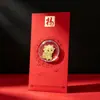 Año Nuevo del Cordero Pegatina Dorada para Teléfono Sobre Rojo Oro Puro 999 Regalo Compañero de Alta Gama Regalo de Reunión Anual de la Empresa Venta al por Mayor