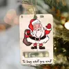 Regalo de Navidad en 2023 - Cartera de Navidad de Papá Noel, colgante de cartera, decoraciones de árbol de Navidad