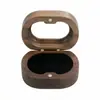 Caja de Anillo de Madera de Nogal Negro con Ventana, Caja de Joyería de Madera Maciza con Ventana Transparente, Caja para Anillo de Compromiso de Diamante, Caja de Almacenamiento para Pendientes