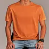[Camiseta de algodón talla europea] Camiseta de algodón talla europea Transfronteriza Color puro Lisa Clara Una pieza Venta al por mayor Manga corta Aliexpress Amazon