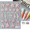 Belleza Completa Transfronterizo Nuevo Arte de Uñas Pegatinas en Relieve Copo de Nieve Navideño Papá Noel Hombre de Jengibre Pegatinas para Arte de Uñas