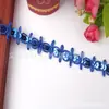Venta al por mayor de accesorios de ropa financiera, cortina moderna de encaje de color binaural, encaje dorado, encaje étnico con lentejuelas.