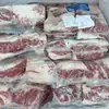 Bife da Pá de Costela de Boi Angus Fênix Azul Australiano 1265, Carne da Asa, Carne da Parte Inferior da Asa, Carne Marmorizada, Carne Grelhada