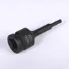 Hexágono soquete 1/2 pistola de ar comprimido de uma peça cabeça de lote pneumática hexagonal chave de fenda manga ameixa manga hexagonal pistola de ar terno lote