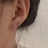 Brincos Céu Estrelado Doces e Picantes para Mulheres Design de Nicho Ins Estilo Doce e Cool Brincos de Coração Estilo Coreano Brincos Criativos Tendência
