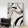 Vento suave linhas abstratas pintura decorativa para sala de estar parede de fundo de sofá pintura para pendurar na varanda mural grande de chão hotel pendurado