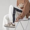 Calça Casual de Veludo Cotelê Outono e Inverno Masculina Calça Esportiva Grossa Calça Legging Listrada Solta Respirável com Forro de Lã Calça de Moletom para Homem