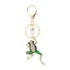 Moda Europea y Americana Rana de Diamante Llavero Colgante Personalidad de Nicho Cadena de Bolso Colgante para Teléfono Móvil Joyería Regalo Pequeño