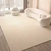 Alfombra estilo crema para sala de estar, tapete de sofá de lujo ligero, alfombra gruesa estilo francés para mesita de noche de dormitorio, tapete antideslizante para piso