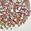 Resina Mixta Ss6-30 Color Ab Diamantes de Imitación para Uñas Planos Base Perforada DIY Funda de Teléfono Oso Violento Accesorios de Ropa Al por Mayor