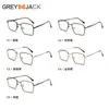 Nuevo Marco de Gafas Retro Marco Completo para Hombre Gafas Anti-Luz Azul Miopía Marco de Gafas Poligonal de Metal de Acero Inoxidable para Mujer