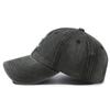 Chapéu Boné de Beisebol de Denim Desgastado Retrô Masculino Moda Casual Tendência Etiqueta Letra S Boné com Aba Casal Masculino e Feminino