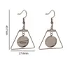 Ganchos Base para Aretes de Acero Inoxidable con Patrones Geométricos Electroplateados al Vacío, Colgantes para Aretes, Marcos Hechos a Mano para DIY