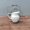 Vaso de cerâmica estilo europeu simples, leve, luxo, estilo nórdico, criativo, decoração, sala de estar, flor anual, flor de frutas vermelhas, vaso de flores feito à mão