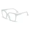 26 años de experiencia en la provisión de lentes de prescripción, monturas cuadradas grandes de cara lisa anti-luz azul de TR, gafas planas unisex con un toque de alta gama