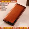 Billetera para Hombre de Cuero Genuino 2025 Nueva Billetera Larga para Tarjetas Almacenamiento Bolsa Plateada Billetera Bolso de Mano Regalo Billetera