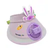 Chapéu de Proteção Solar Cartoon para Crianças, Chapéu de Aba Larga com Topo Aberto e Ventilador com Carregamento USB, Adequado para Meninos e Meninas
