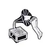 Rádio Fita Conjunto Emblema de Metal Acessórios para Roupa Série Musical Versátil Moda Broche de Lapela Esmalte Atacado
