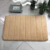 Tapete de Banheiro Absorvente de Coral Fleece Acolchoado com Esponja Grossa de Recuperação Lenta, Tapete de Entrada Antiderrapante, Tapete de Chão Doméstico