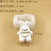 Molde de Silicona para Apretar Grado Alimenticio Rollo de Lana Oveja Pequeña Oso de Polar Polar Manualidad Adorno de Yeso Molde para Juguete de Alivio del Estrés