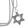 Collar con colgante de estrella de seis puntas 2023 para hombre, acero inoxidable, acero de titanio, moda hip hop, estudiante, pareja, colgante personalizado, femenino