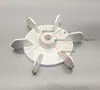 Motor de capacitor de dupla voltagem monofásico, pá de ventilador de alumínio 12-14-15-16-17-18-20, tipo parafuso de fixação sem balanceamento resistente a altas temperaturas
