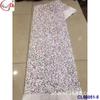 Tela de terciopelo bordado de cifrado color mágico laminado lentejuelas decorativas otoño e invierno ropa de mujer lentejuelas de tela encaje