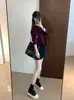 Estilo retro que hace que las piernas se vean más largas, tela de pana suave y delicada con la piel, silueta en A, tiro alto, forrada, minifalda, H090517