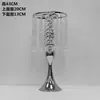 Adereços de Casamento Estilo Europeu Vaso de Flores de Ferro Forjado Decoração da Mesa Principal Arrumador de Flores Mesa de Assinaturas Suporte de Flores de Cristal Recipientes Ornamentos de Flores de Mesa