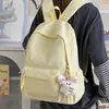 Mochila Fresca y Linda Estilo Japonés para Chicas de Secundaria y Estudiantes Universitarias, con Lindo Moño Bordado, Mochila Pequeña y Ligera