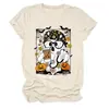 Amazon eBay sitio independiente de moda y único para mujer camiseta de manga corta con cuello redondo de flor fantasma murciélago