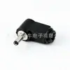 Adaptador de corriente CC macho y hembra de unión sin soldadura 3.5*1.3/1.1*10MM conector de codo enchufe de flujo terminal