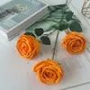 Floristería de Simulación de Boda Naranja Material de Flores Naranja Naranja Tema Arreglo de Lugar de Boda Hotel Arreglo de Flores de Plástico