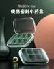 Pastillero Pequeño Sellado Estilo Nórdico, Organizador Semanal Portátil de Siete Compartimentos para Pastillas con Tapa, Cajón de Almacenamiento