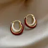 Brincos de Ano Novo Outono e Inverno, Âncora Vermelha de Alto Padrão, Femininos, Brincos de Nicho de Alto Padrão, Brincos Versáteis Atacado
