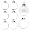 Decoración Navideña Transparente para Mascotas Transfronteriza Colgante Navideño DIY Antirroturas Decoración para Fiestas Navideñas Bola de Plástico