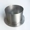 Acero Inoxidable 304 Conducto de Aire Redondo con Brida Salida de Aire Junta de Tubería Soldada Conector para Ventilador Codo Placa de Brida