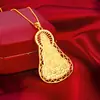 Colgante de Guanyin de Oro de Arena Vietnamita, Elegante Colgante de Transferencia, Imitación de Oro Latón Dorado Chapado en Oro Collar con Colgante para Hombre al por Mayor
