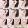Accesorios de Joyería para Orejas DIY Aros Grandes Exagerados Europeos y Americanos Pinzas de Oreja de Primavera Pinzas para Orejas Sin Perforación Pendientes Falsos Pendientes Indoloros