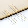 Línea de oreja en forma de T de plata esterlina S925, accesorios para aretes Passepartout hechos a mano, material de cadena cruzada con línea de oreja de aguja
