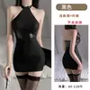 Roupa íntima Sexy Costura de Couro Patente Perspectiva Quadril Vestido Secretária Roupa íntima Sexy Quadril Livre Sexy MM