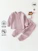 Ropa de Bebé para Primavera y Otoño Ropa de Recién Nacido Suéter Jacquard por Computadora Conjunto de Otoño Bebé Algodón Puro Clase a Conjunto de Dos Piezas