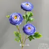 Flores Artificiais Azuis para Casamento Flores Falsas de Teto Decoração de Casamento Parede de Flores Arranjo de Flores de Chão para Casamento Materiais para Arranjo de Flores de Seda