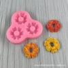 Em estoque atacado de três peças Garland chocolate fondant bolo molde flor de cozimento aparelho de silicone diy molde epóxi