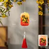 Festival de Medio Otoño 2026 Linternas Rojas Pequeñas Decorativas Linternas de Flores Estilo Nuevo Adornos Colgantes Impermeables para Exteriores Plantas Verdes Árboles Plantas en Maceta Adornos Colgantes Luminosos